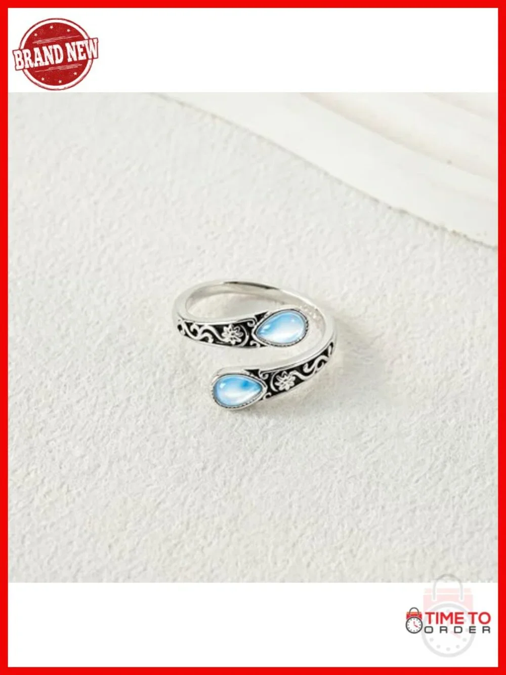 Adjustable Open Spoon Ring 925 Sterling Silver Retro Statement Thumb Ring